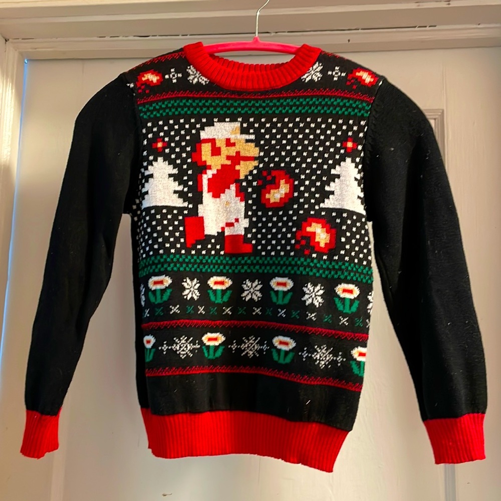 Classic Fire Flower Super Mario Sweater